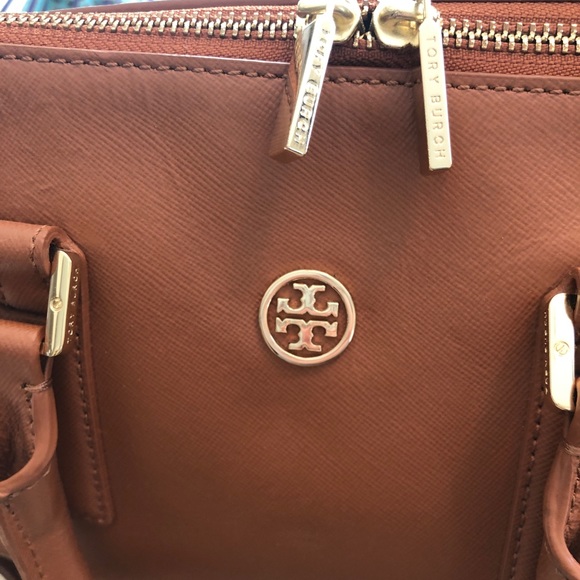 SOLD Tory Burch Caramel Satchel with Crossbody - Picture 5 of 8